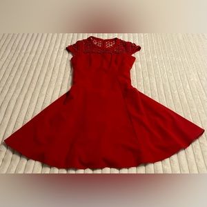 LADIES VIBRANT RED DRESS